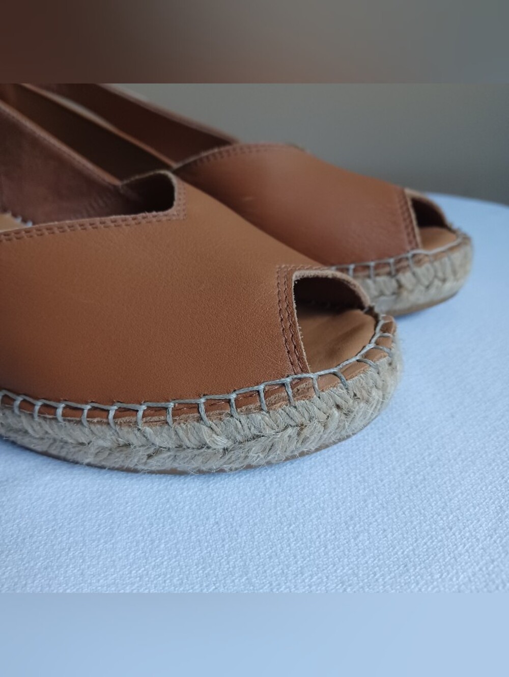 TONI PONS women's Bernia Espadrille Wedgw In Tan Size 39 - Picture 3 of 9